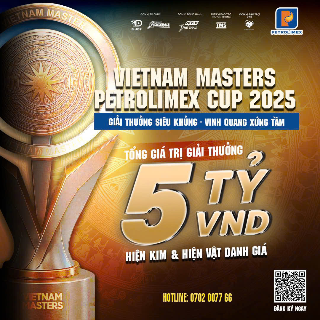 “Grand Slam” đầu tiên của pickleball Việt Nam sắp khởi tranh