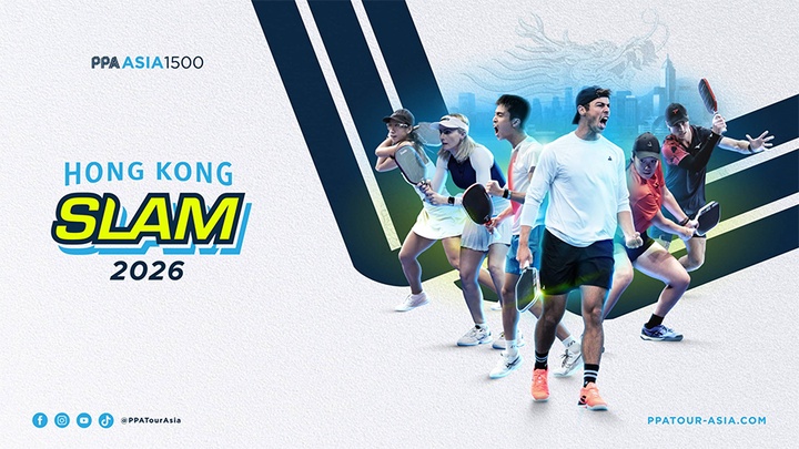 Hong Kong Slam 2026: Giải pickleball 1,1 triệu USD lớn nhất châu Á sẵn sàng bùng nổ
